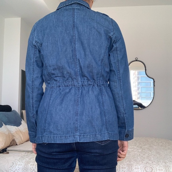 NWT Talbots Women's Denim Jacket (S) Cotton And Hemp Jeans Blue - Picture 2 of 6